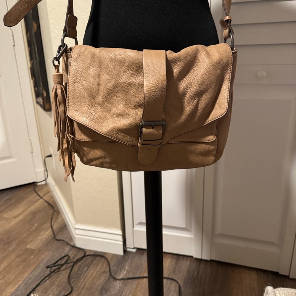 Treasure & Bond Brown Leather Crossbody Bag